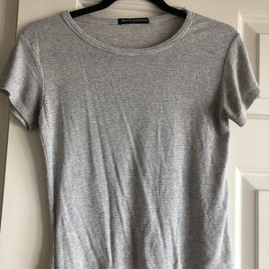 Brandy Melville light grey t shirt.